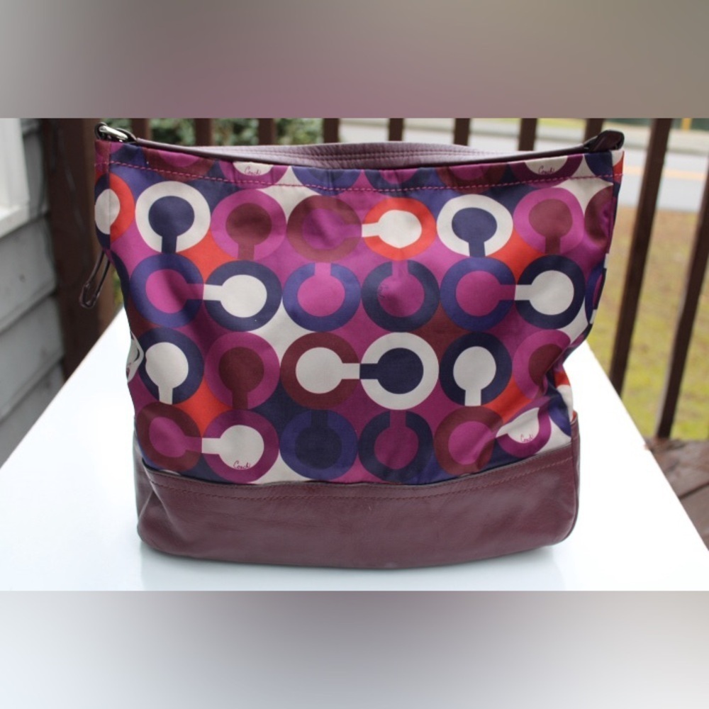 Coach Multi color signature logo hobo bag - Picture 13 of 15